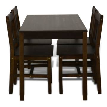 Dining Set 5 Pieces Pine Wood - Stylish & Durable