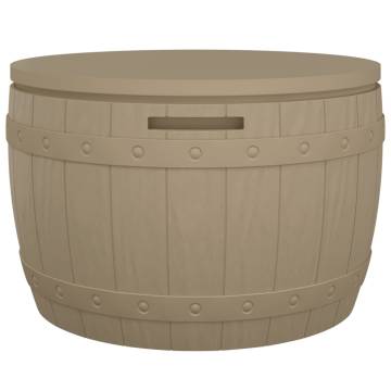 3-in-1 Garden Storage Box - Light Brown - Versatile & Durable