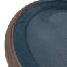 Chic Brown & Blue Oval Ceramic Basin - 59x40x15 cm