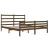 Honey Brown Solid Wood Bed Frame 150x200 cm King Size