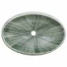 Elegant Green Oval Ceramics Basin - 59x40x15 cm | HipoMarket