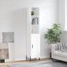 Highboard High Gloss White 34.5x34x180 cm Engineered Wood Colour high gloss white Quantity in Package 1 Model 1 wood door 