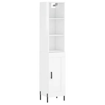 Highboard High Gloss White - Stylish Storage Solution