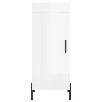 Highboard High Gloss White - Stylish Storage Solution