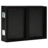 Stylish Trifold Photo Frame Collage Black 22x15 cm