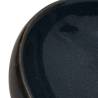 Elegant Black and Blue Oval Ceramic Countertop Basin | Hipomarket