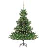 Nordmann Fir Artificial Christmas Tree LED&Ball Set Green 210cm Colour gold Size 210 x 150 cm Quantity in Package 1 Number of Branch Tips 