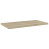 4 pcs Sonoma Oak Bookshelf Boards - Engineered Wood | HipoMarket