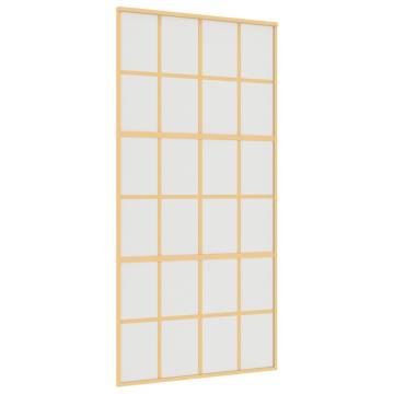 Sliding Door Gold 102.5x205 cm with Frosted ESG Glass