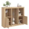 Sideboards with LED Lights 3 pcs Sonoma Oak Engineered Wood Colour sonoma oak Quantity in Package 3 