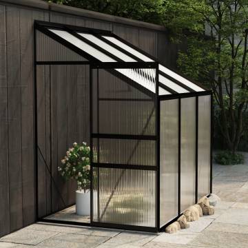 Greenhouse Anthracite Aluminium 3.97 m³ - Spacious Plant Haven