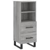 Stylish Highboard Grey Sonoma - Engineered Wood | Hipomarket