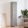 Highboard Grey Sonoma 34.5x34x180 cm Engineered Wood Colour grey sonoma Quantity in Package 1 Model 1 door 