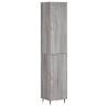 Stylish Grey Sonoma Highboard - 34.5x34x180 cm | HipoMarket