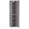 Stylish Grey Sonoma Highboard - 34.5x34x180 cm | HipoMarket