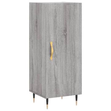 Stylish Grey Sonoma Highboard - 34.5x34x180 cm | HipoMarket