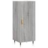 Stylish Grey Sonoma Highboard - 34.5x34x180 cm | HipoMarket