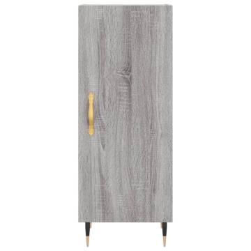 Stylish Grey Sonoma Highboard - 34.5x34x180 cm | HipoMarket