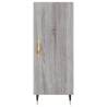 Stylish Grey Sonoma Highboard - 34.5x34x180 cm | HipoMarket