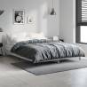 Bed Frame Concrete Grey 135x190 cm Double Engineered Wood Colour concrete grey Size 135 x 190 cm 