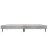 Concrete Grey Bed Frame 135x190 cm - Stylish & Durable