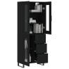 Stylish Highboard Black 69.5x34x180 cm - Hipomarket UK