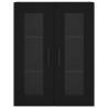 Stylish Highboard Black 69.5x34x180 cm - Hipomarket UK