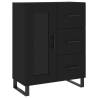 Stylish Highboard Black 69.5x34x180 cm - Hipomarket UK