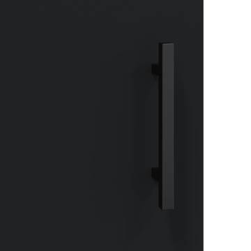 Stylish Highboard Black 69.5x34x180 cm - Hipomarket UK