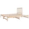 Pull-out Day Bed 2x(90x190) cm Solid Wood Pine | Hipo Market