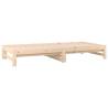 Pull-out Day Bed 2x(90x190) cm Solid Wood Pine | Hipo Market