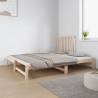 Pull-out Day Bed 2x(90x190) cm Solid Wood Pine | Hipo Market