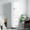 Highboard White 34.5x34x180 cm Engineered Wood Colour white Quantity in Package 1 Model 3 drawers 