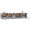 Stylish Grey Sonoma Wall Cabinets - 2 pcs | Hipo Market