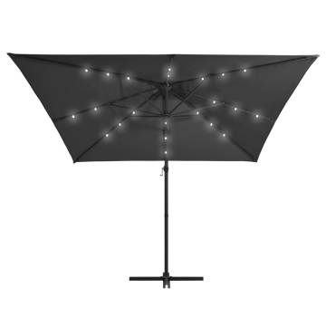 Cantilever Umbrella with LED Lights - Stylish & Durable