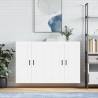 Wall Mounted Cabinets 2 pcs High Gloss White Engineered Wood Colour high gloss white Quantity in Package 2 Model u shape black 