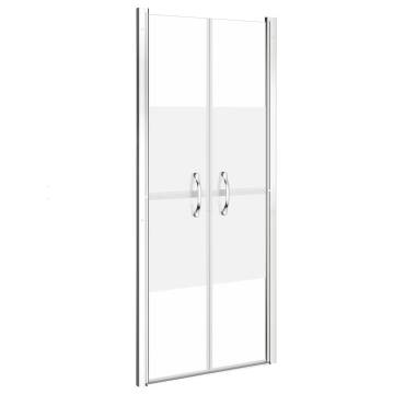 VidaXL Shower Door Half Frosted ESG 81x190 cm - Stylish & Functional