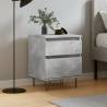 Bedside Cabinet Concrete Grey 40x35x50 cm Engineered Wood Colour concrete grey Quantity in Package 1 