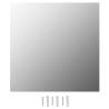 60x60 cm Square Glass Wall Mirror | Minimalistic Aesthetic