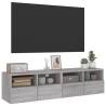 TV Wall Cabinets 2 pcs Grey Sonoma - Space-Saving Solution