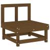 10 Piece Garden Lounge Set - Honey Brown Solid Pine Wood