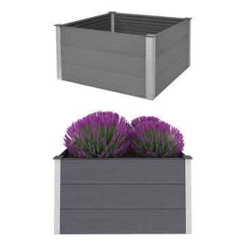 Garden Raised Bed WPC 100x100x54 cm - Durable & Stylish