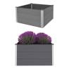 Garden Raised Bed WPC 100x100x54 cm Grey Colour grey Size 100 x 100 x 54 cm Quantity in Package 1 