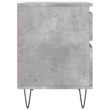 Concrete Grey Bedside Cabinet - Stylish & Functional