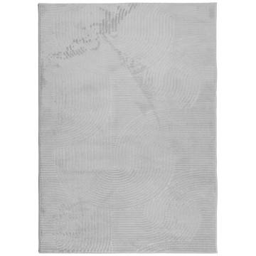 Rug IZA Short Pile Scandinavian Look Grey 240x340 cm - Hipomarket