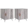 Stylish Grey Sonoma Bedside Cabinets - Set of 2 | HipoMarket