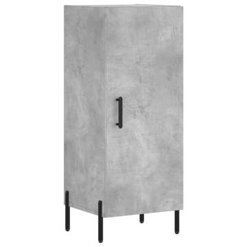 Elegant Highboard in Concrete Grey | Engineered Wood - 180 cm