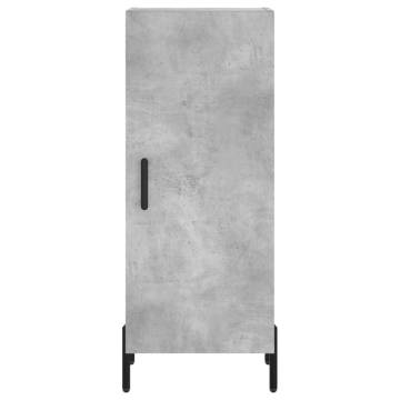 Elegant Highboard in Concrete Grey | Engineered Wood - 180 cm