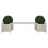 Esschert Design Planters with Bridge Bench White CF33W Colour white Quantity in Package 1 