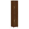 Stylish Highboard Brown Oak - 34.5x34x180 cm | Hipomarket